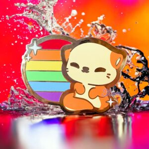 LGBTQ+ Otter Pin